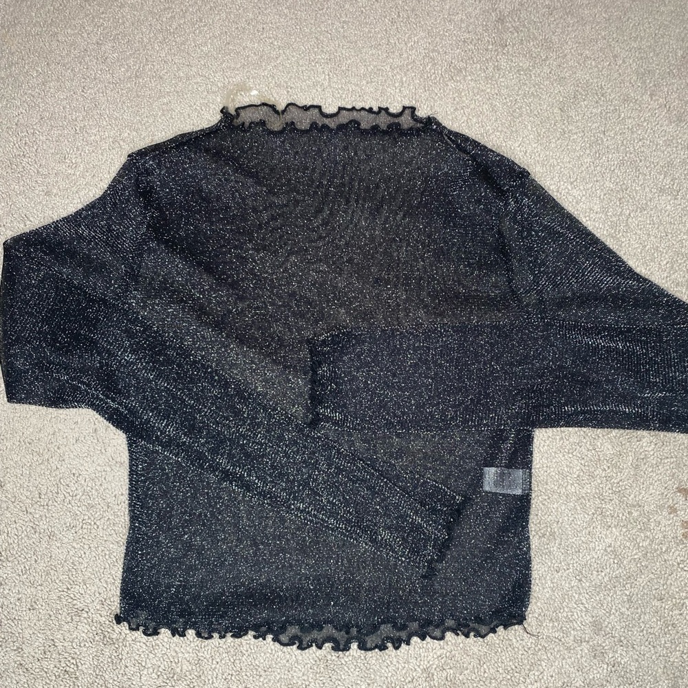 🩷2 For $14🩷Elegant Black Sheer Women's Top
